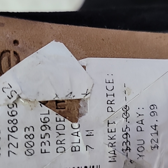 Vince Dryden Velvet Suede Bootie Ankle Boots Black Size 7 US - Picture 7 of 11